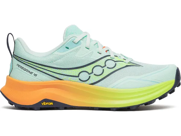 Saucony W Peregrine 16 Aqua/Citron