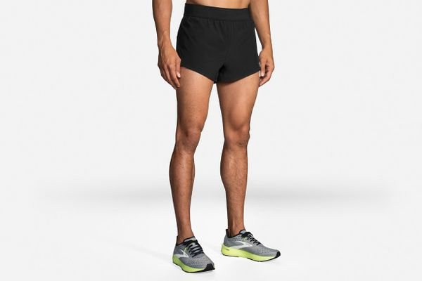 Brooks Men's Sherpa 3" Split Short BLACK